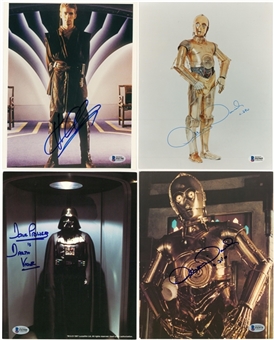 "Star Wars" Signed 8x10 Photographs Collection (39) Including Dave Prowse (3), Anthony Daniels (3) and Hayden Christensen (9) - Beckett